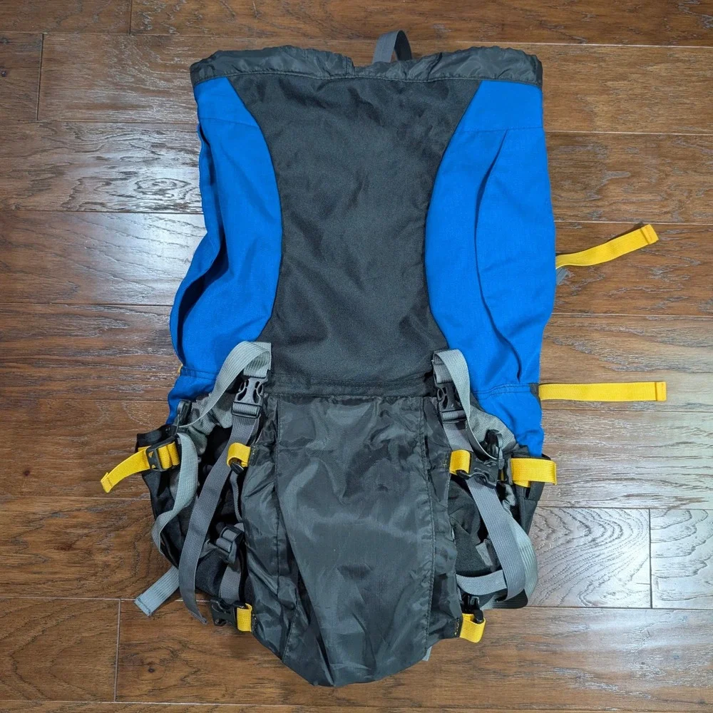 Hi-Tec Nova 55+10 Internal Frame Backpacking Rucksack Blue Grey‎ Adjustable Back
